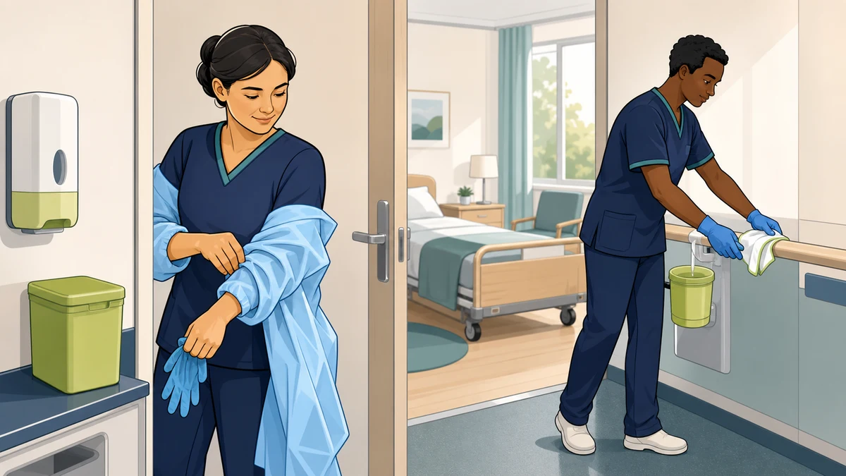 Kursillustration zum sicheren Management von Clostridioides difficile